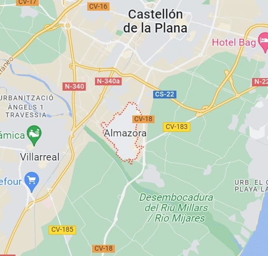 Localidades para buzoneo en Almassora