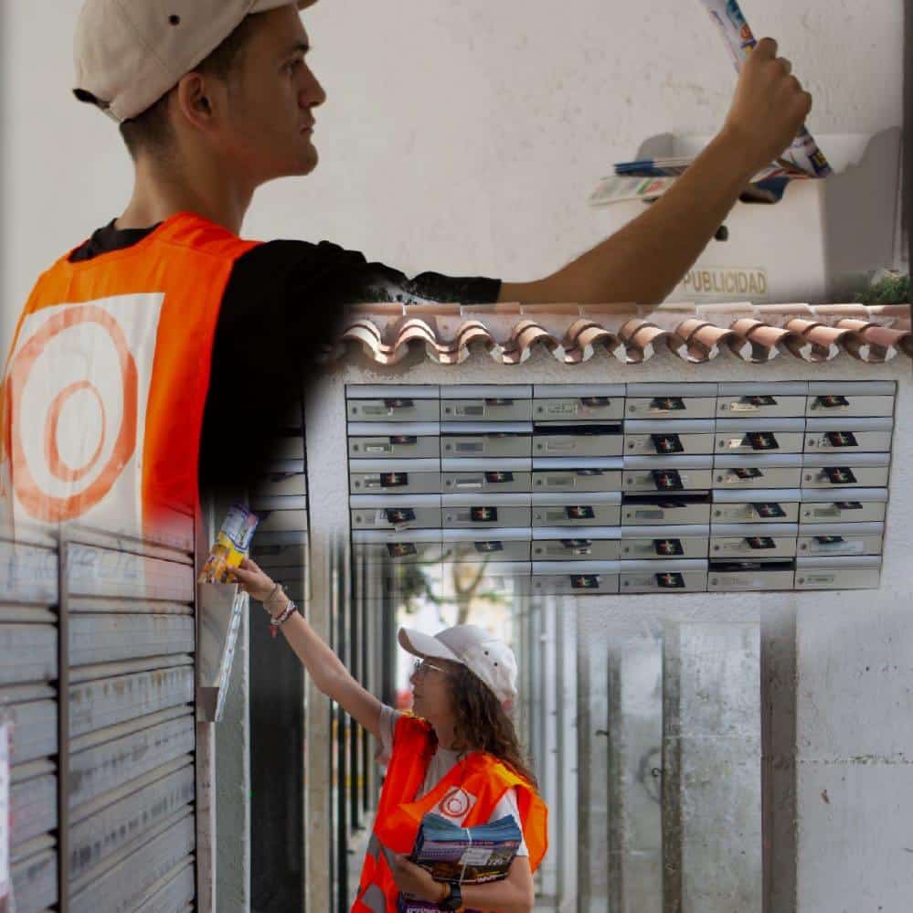 Equipo profesional de buzoneo en Palma del Río