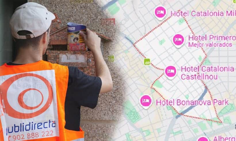 Reparto de publicidad impresa en Les Tres Torres