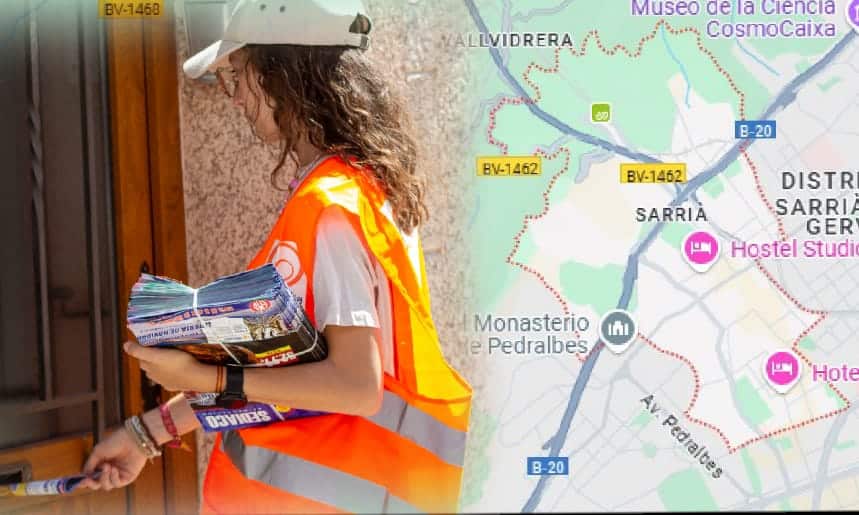 Empresa sería y económica de buzoneo en Sarriá y toda Barcelona