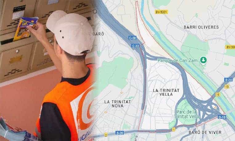 Agencia con más de 30 años de experiencia en reparto de publicidad en toda La Trinitat Vella, Barcelona
