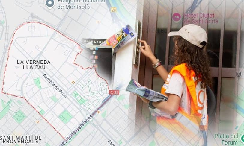Campañas de reparto de publicidad en La Verneda i la Pau